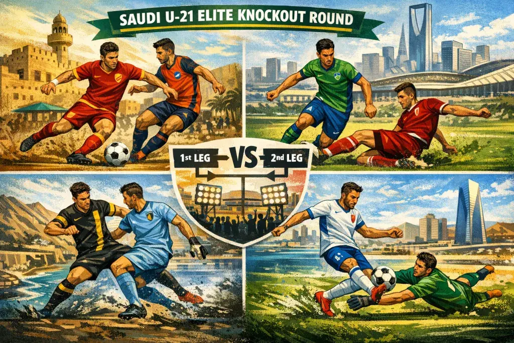 Saudi Under-21 Elite Knockout Round Delivers Four Compelling Two-Legged Contests